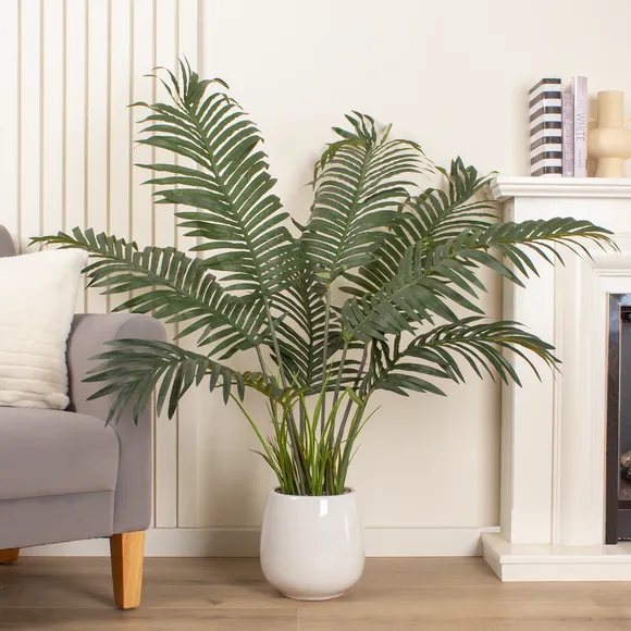 Artificial Palm Tree with Ceramic Pot - Green image