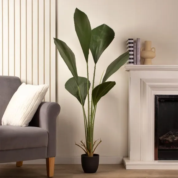 Artificial Palm Tree with Pot - Green, Plastic image