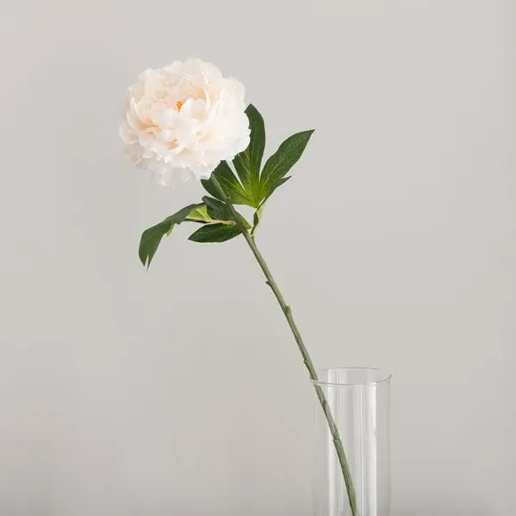 Artificial Peony Stem - Peach