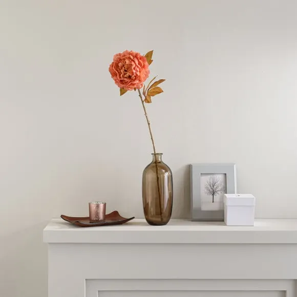 Artificial Peony Stem - Pink, Faux Dried