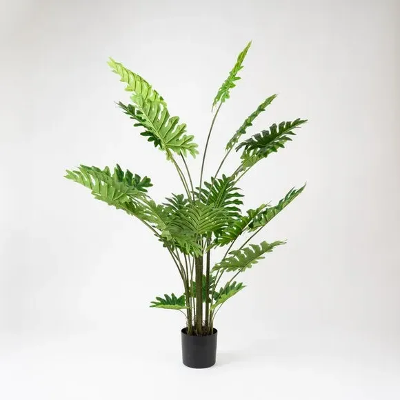 Artificial Philodendron Tree - Green, Plastic