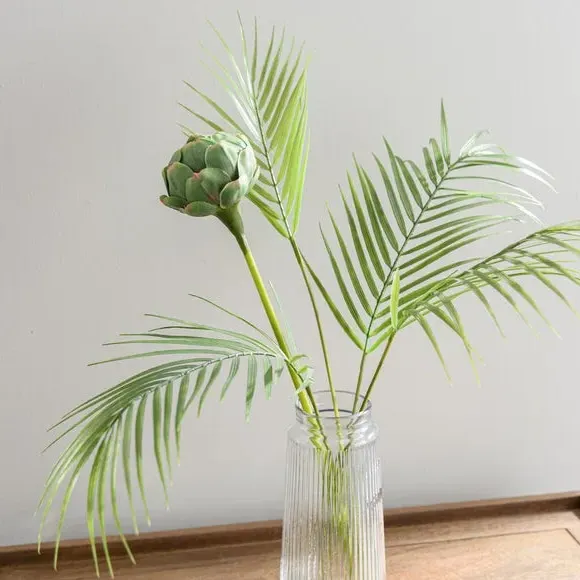 Artificial Protea Bouquet in Vase - Green