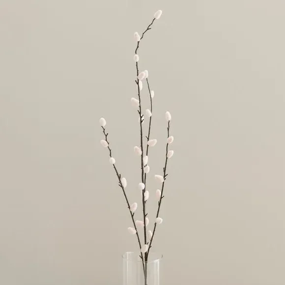 Artificial Pussy Willow Stem - Natural