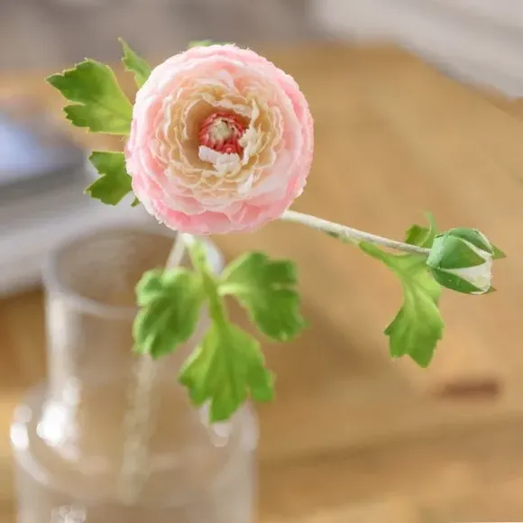 Artificial Ranunculus Stem - Pink