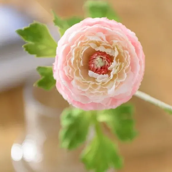 Artificial Ranunculus Stem - Pink
