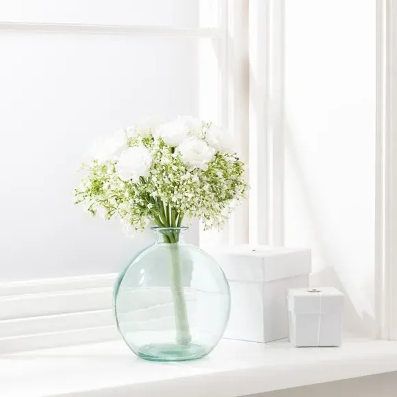 Artificial Rose Bouquet - Off-White, Silk image