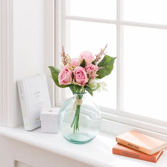 Artificial Rose Bouquet - Pink, Mixed Flowers image