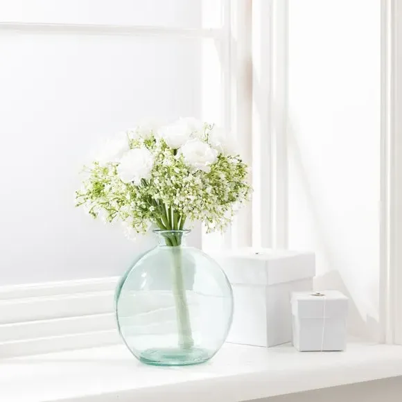 Artificial Rose & Gypsophila Stems - Cream image