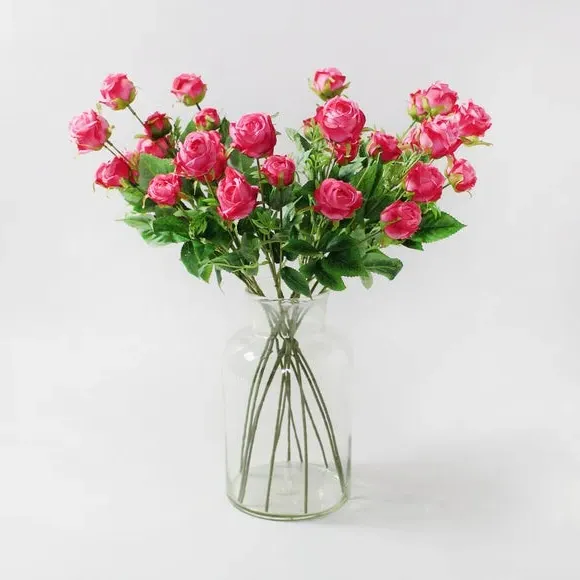 Artificial Rose Stem - Magenta