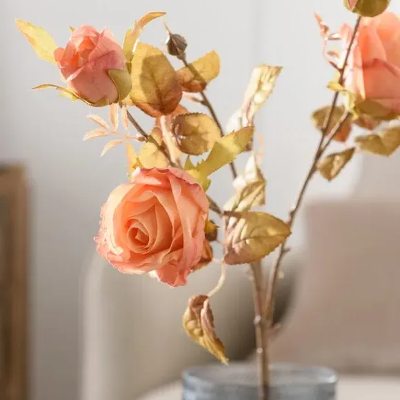 Artificial Rose Stem - Pink, Faux Flower