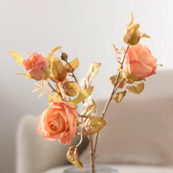 Artificial Rose Stem - Pink, Faux Flower