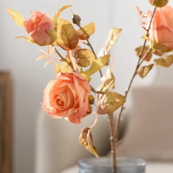 Artificial Rose Stem - Pink, Faux Flower