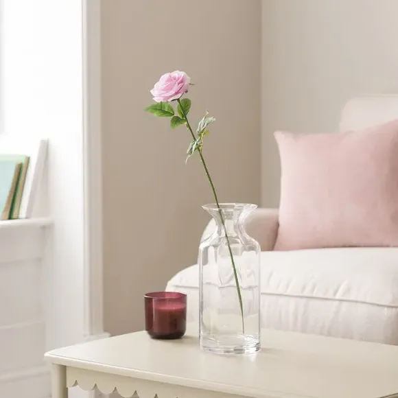 Artificial Rose Stem - Pink, Plastic image