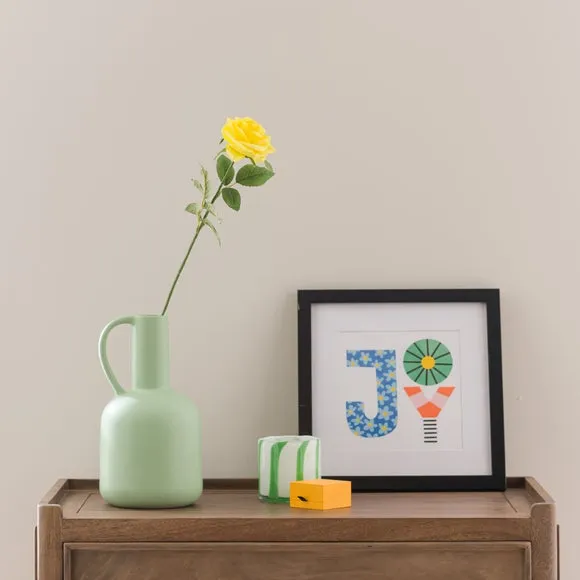Artificial Rose Stem - Yellow, Plastic image