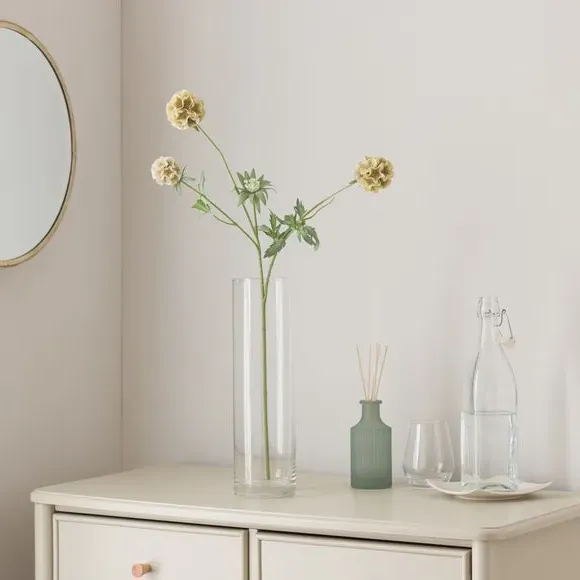Artificial Scabiosa Stem - Green, Plastic image