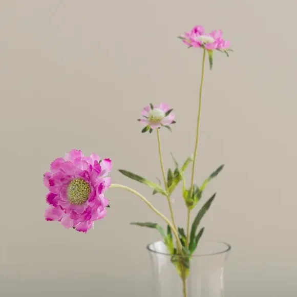 Artificial Scabiosa Stem - Purple