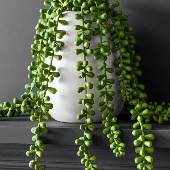 Artificial String of Pearls - Green, Ceramic