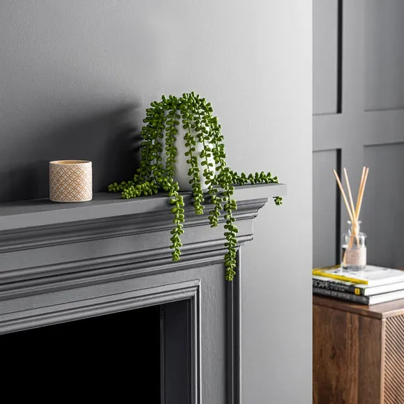 Artificial String of Pearls - Green, Ceramic