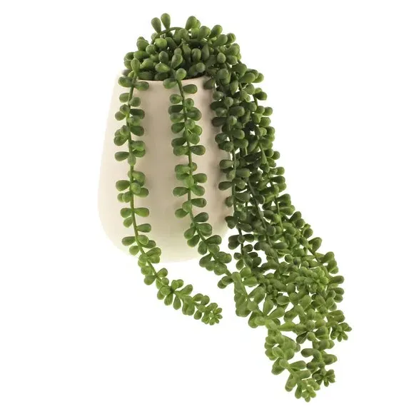 Artificial String of Pearls - Green, Ceramic