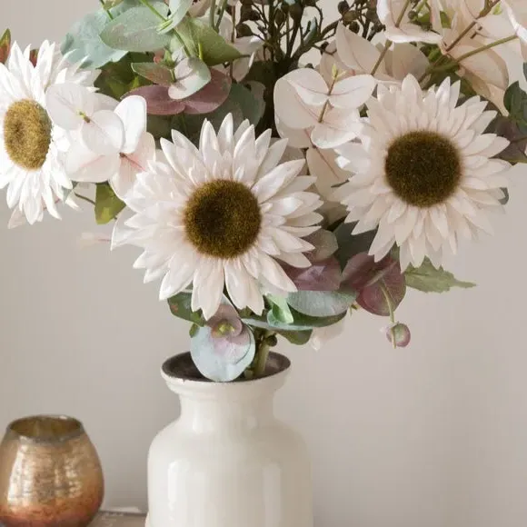 Artificial Sunflower Bouquet - Cream