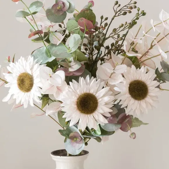 Artificial Sunflower Bouquet - Cream