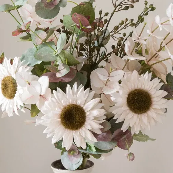 Artificial Sunflower Bouquet - Cream