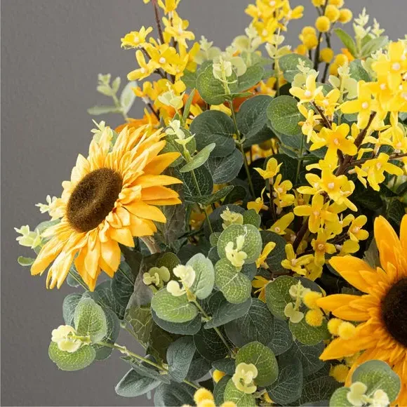 Artificial Sunflower Bouquet - Yellow, Mixed