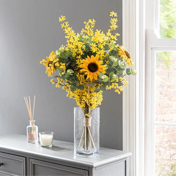 Artificial Sunflower Bouquet - Yellow, Mixed image
