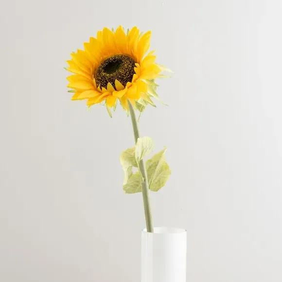 Artificial Sunflower Stem - Yellow