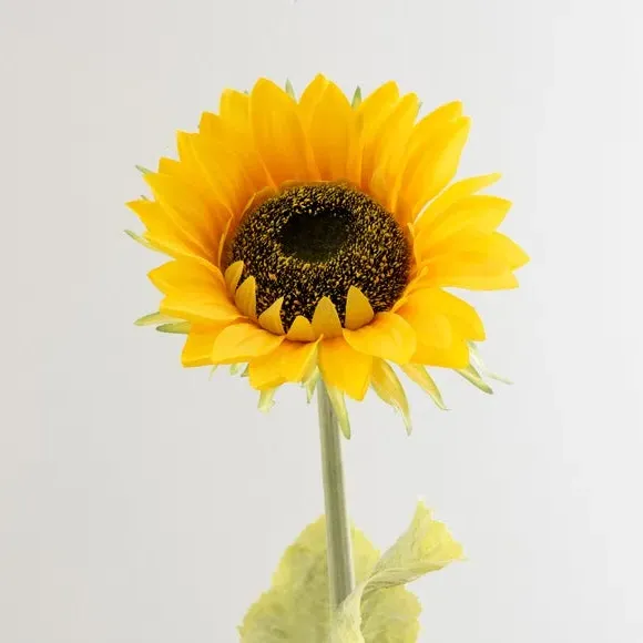 Artificial Sunflower Stem - Yellow