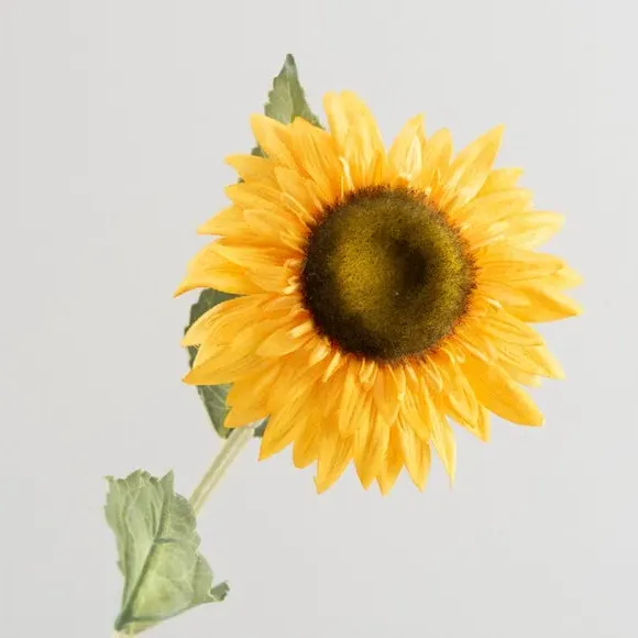 Artificial Sunflower Stem - Yellow
