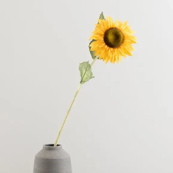 Artificial Sunflower Stem - Yellow