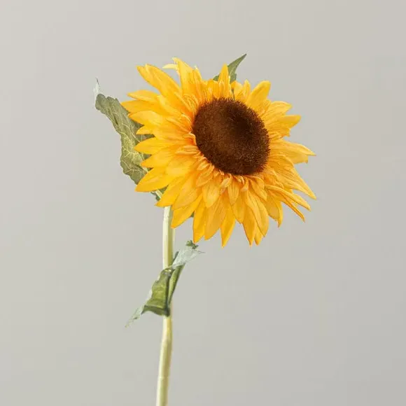 Artificial Sunflower Stem - Yellow