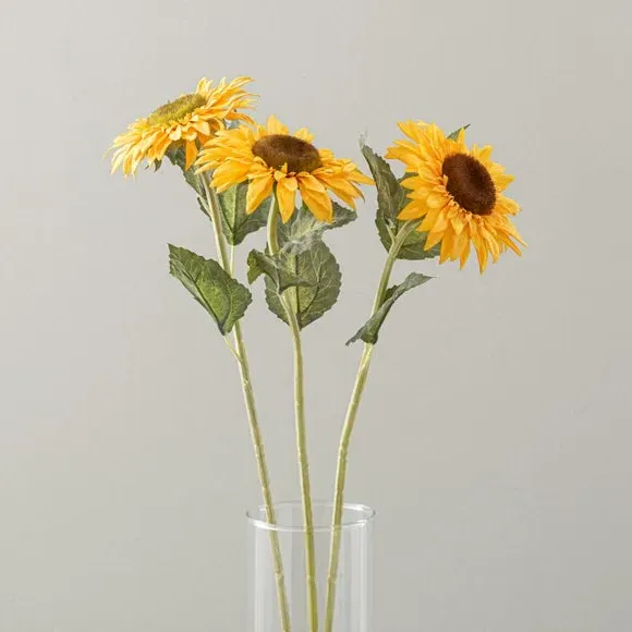 Artificial Sunflower Stem - Yellow image