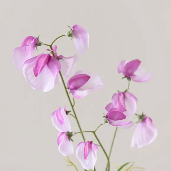 Artificial Sweet Pea Stem - Purple