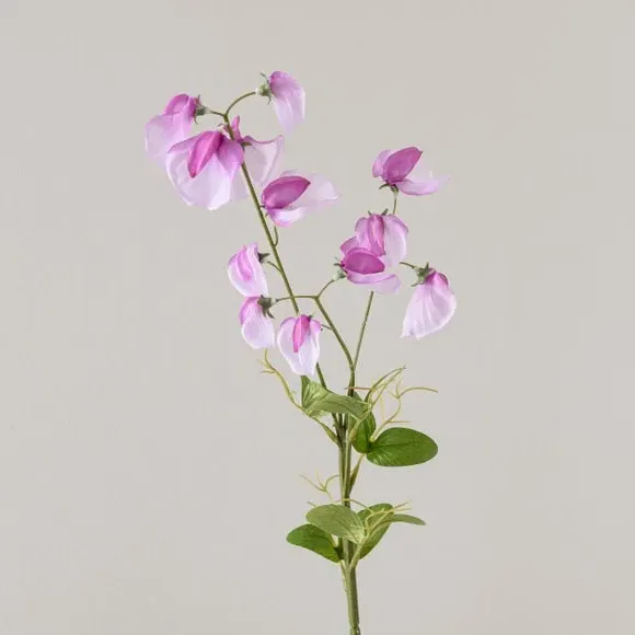 Artificial Sweet Pea Stem - Purple