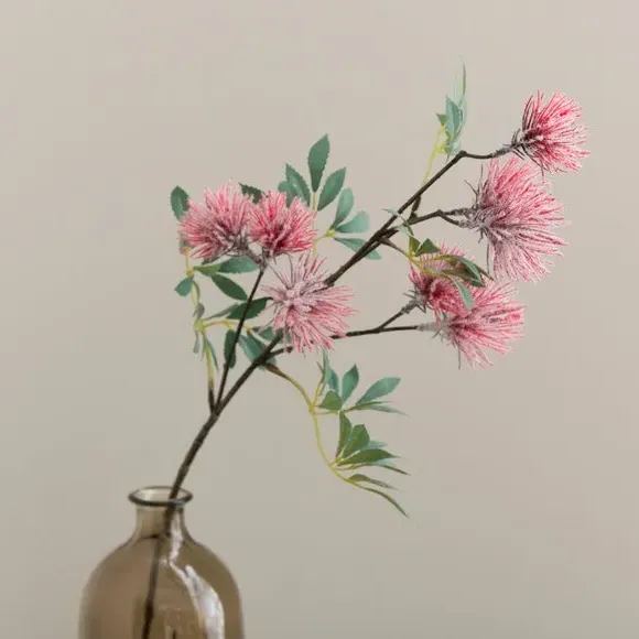 Artificial Thistle Stem - Red