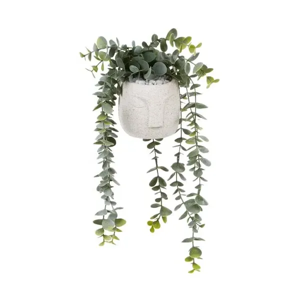 Artificial Trailing Eucalyptus - Green, Ceramic
