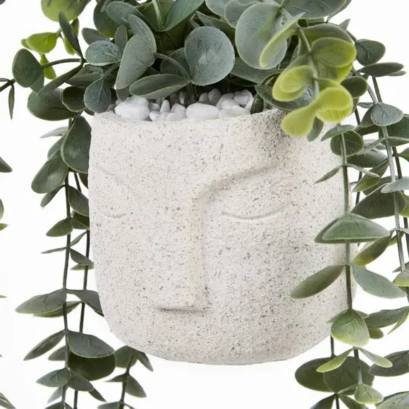 Artificial Trailing Eucalyptus - Green, Ceramic
