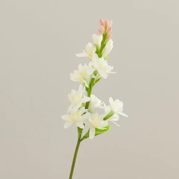 Artificial Tuberose Stem - White