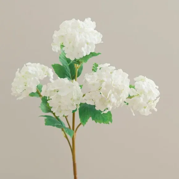 Artificial Viburnum Stem - White