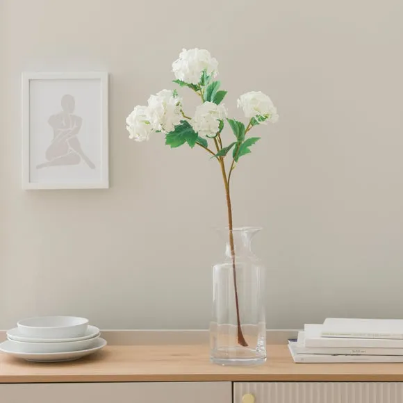 Artificial Viburnum Stem - White image