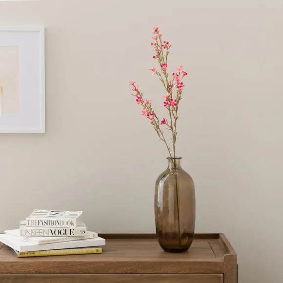 Artificial Wax Flower Stem - Pink, Plastic image