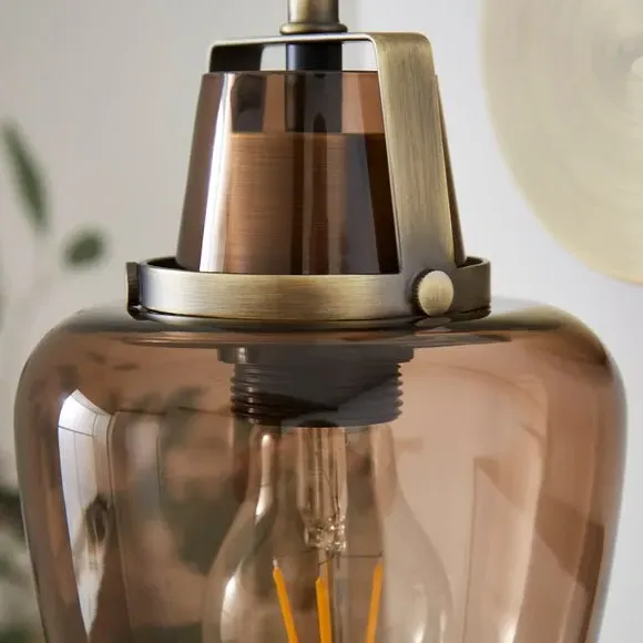 Auburn Metal Wall Light - Multicolor, Glass