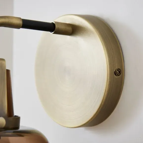 Auburn Metal Wall Light - Multicolor, Glass