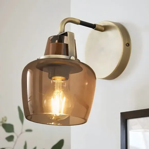 Auburn Metal Wall Light - Multicolor, Glass image