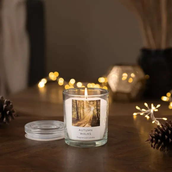 Autumn Walks Scented Candle - Clear Glass image