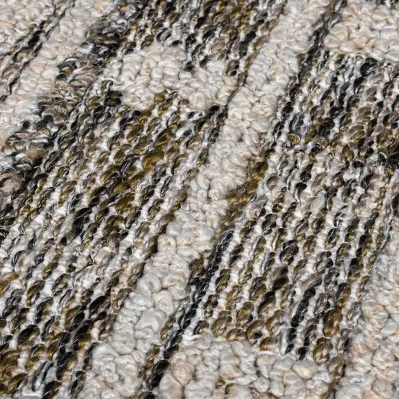 Aztec Washable Rug - Monochrome, Polyester