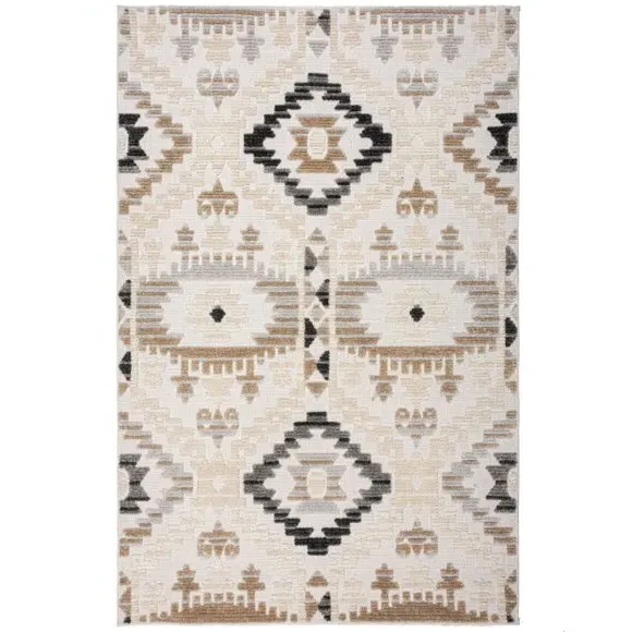Aztec Washable Rug - Multicoloured