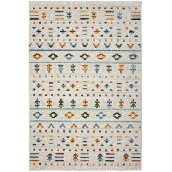 Aztec Washable Rug - Multicoloured